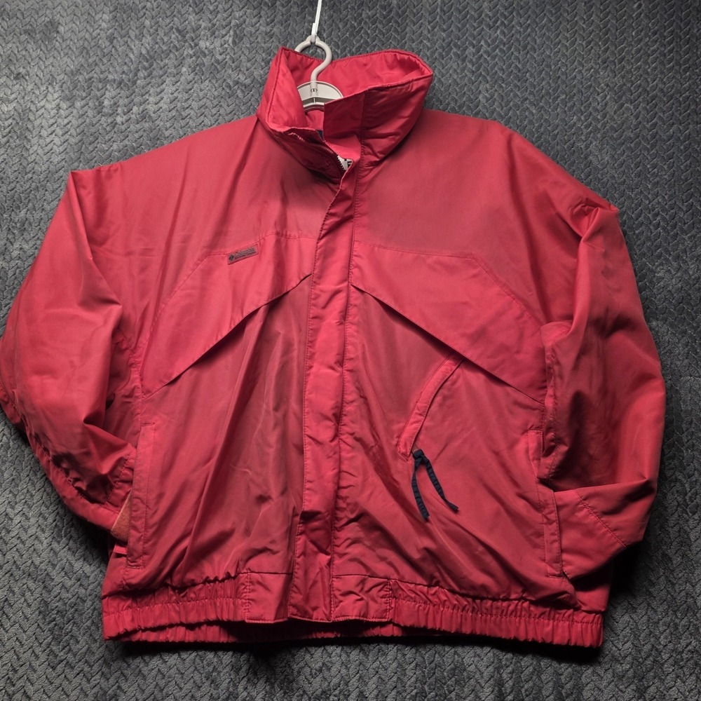 Vintage Columbia Whirlibird Jacket Mens‎ L Red 90s Ski Outdoor Retro Windbreaker